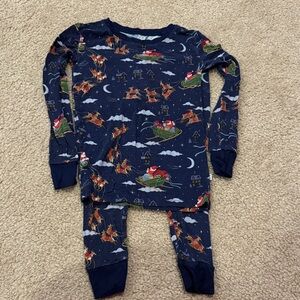 Little Sleepies Navy Santa Pajama Set